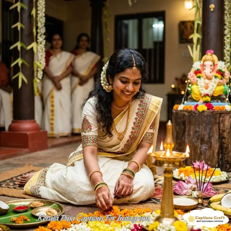 Kerala Puja Captions For Instagram