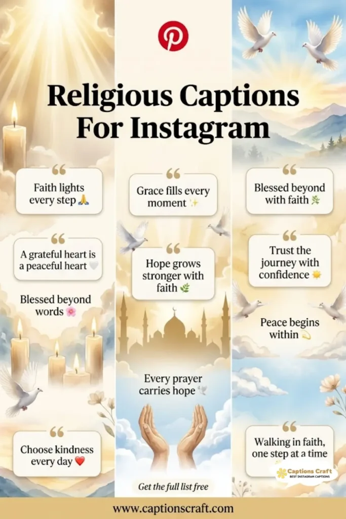 127+ Inspiring Religious Captions For Instagram and Heartfelt Quotes to Share
