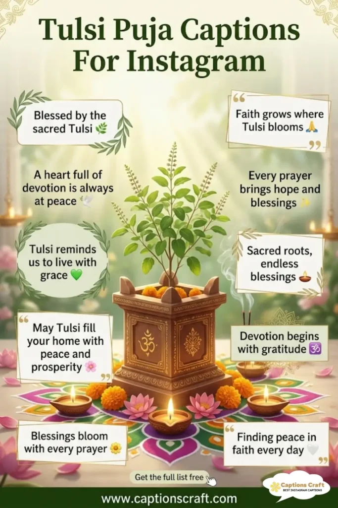 145+ Unforgettable Tulsi Puja Captions For Instagram and Inspiring Quotes