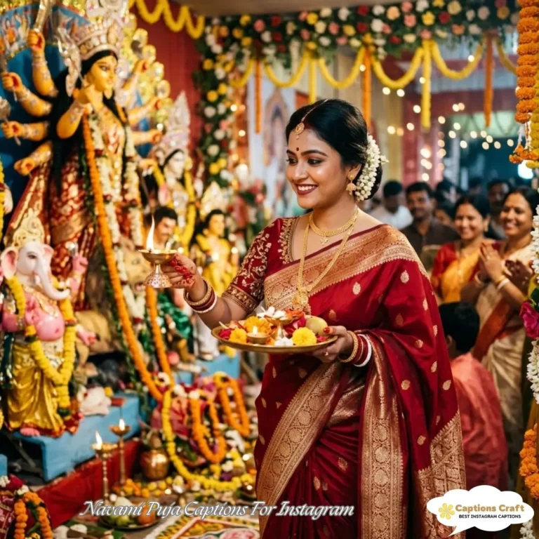 Navami Puja Captions For Instagram