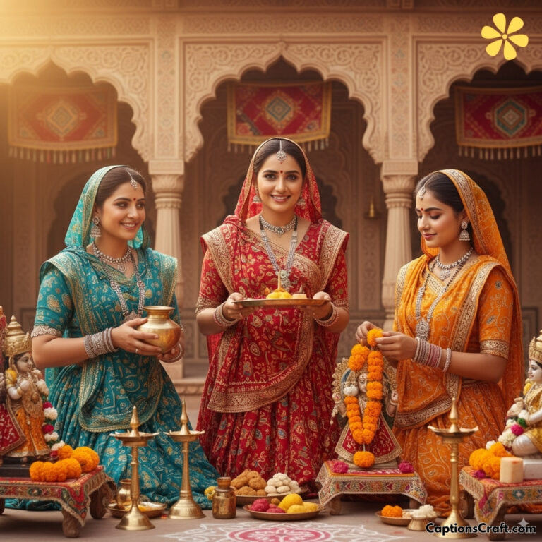 Rajasthani Puja Captions for Instagram