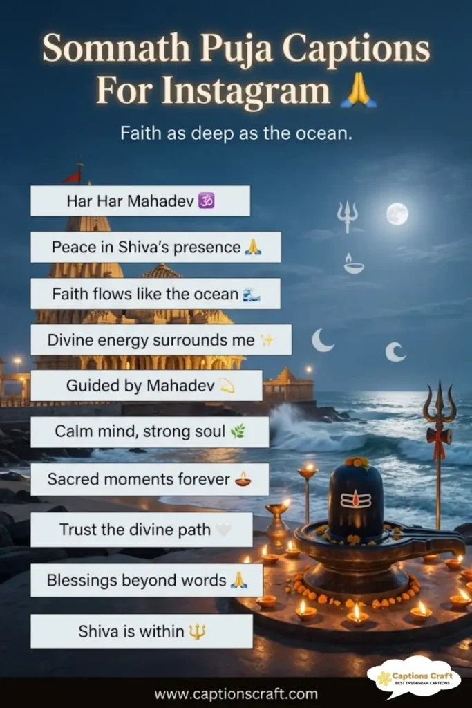 129+ Inspiring Somnath Puja Captions For Instagram and Quotes to Shine Bright