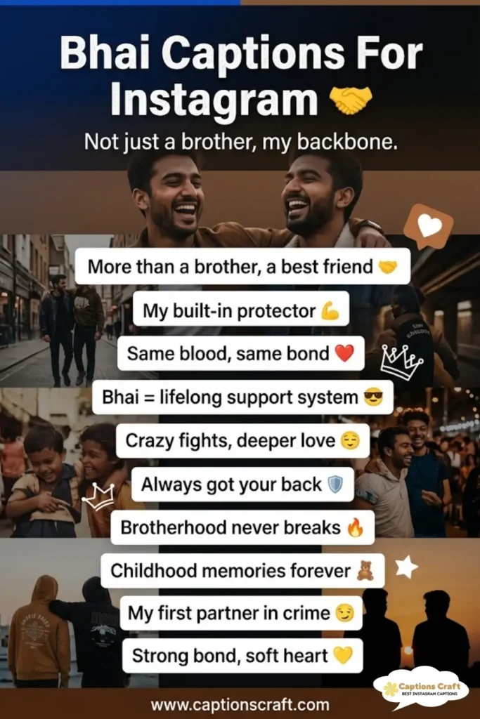 139+ Sweet Bhai Captions For Instagram and Quotes Full Of Love And Laughter