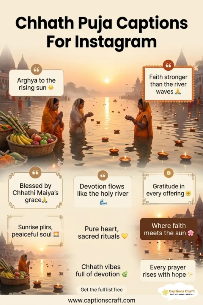 145+ Traditional Chhath Puja Captions For Instagram And Quotes Full Of Blessings