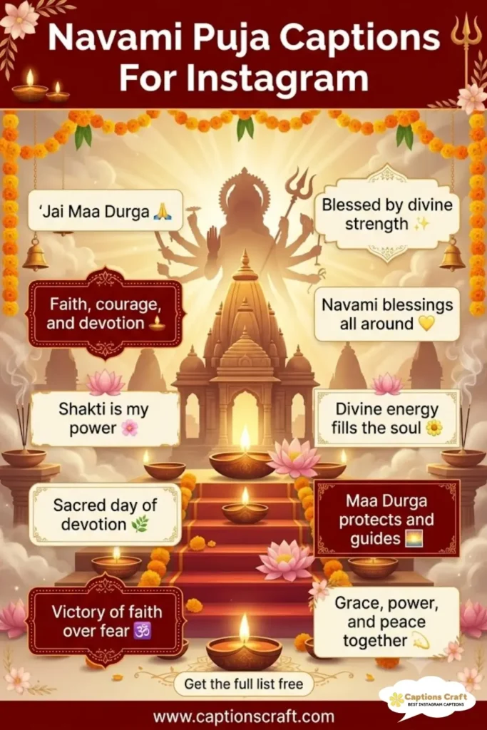 147+ Radiant Navami Puja Captions For Instagram and Inspiring Quotes