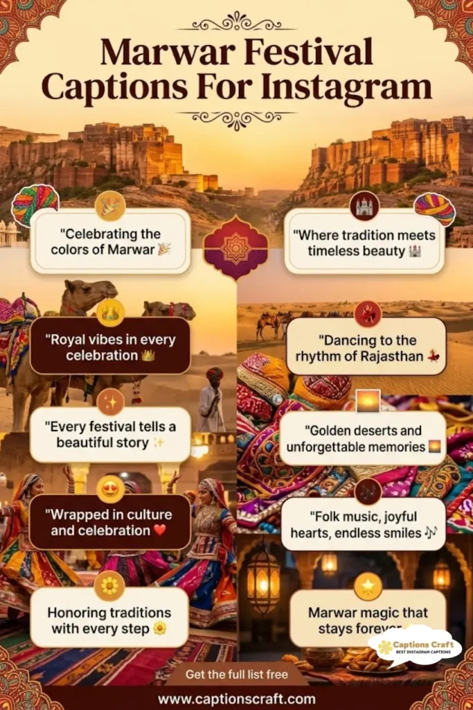 145+ Creative Marwar Festival Captions For Instagram and Inspiring Quotes