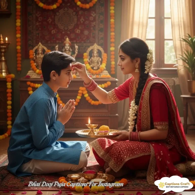 Bhai Dooj Puja Caption For Instagram