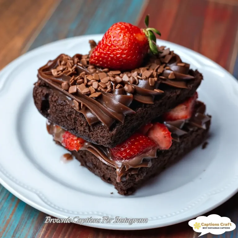 Brownie Captions For Instagram