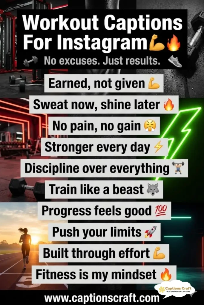 123+ Powerful Workout Captions For Instagram and Quotes That Inspire Action
