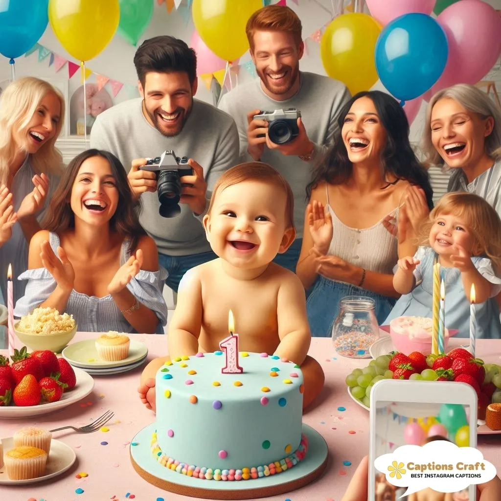 Colorful 1st Birthday Captions Full of Joy