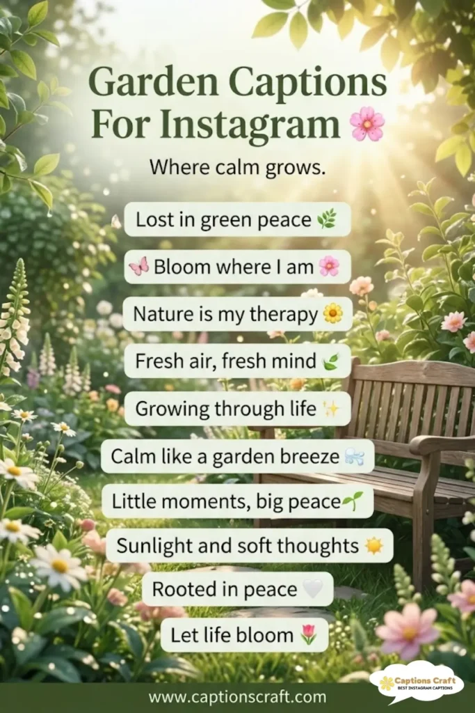 143+ Blooming Garden Captions For Instagram And Quotes to Inspire Your Green Thumb