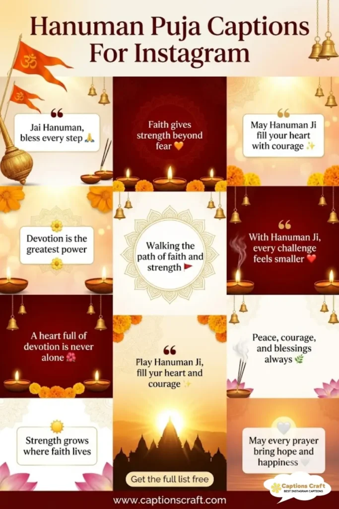 137+ Powerful Hanuman Puja Captions For Instagram and Quotes to Inspire Your Spirit