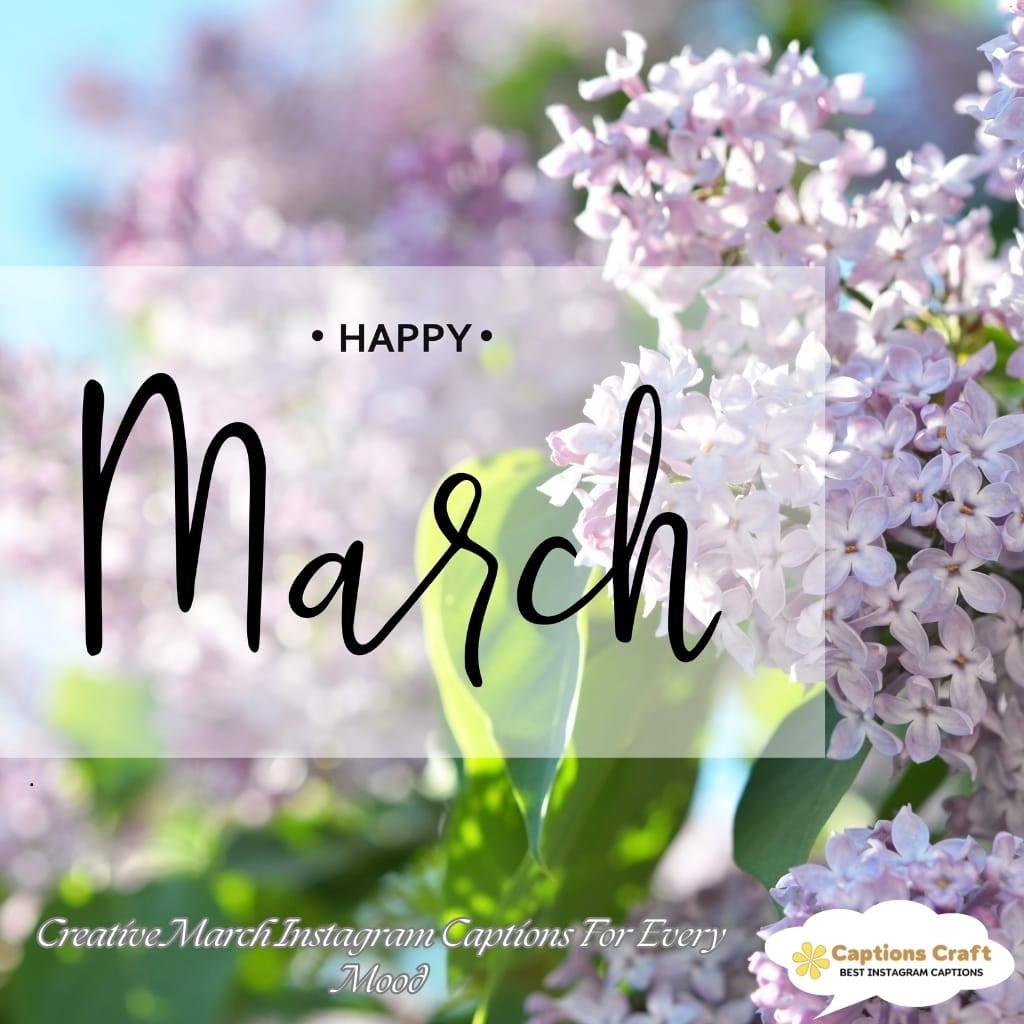 Creative March Instagram Captions For Every Mood