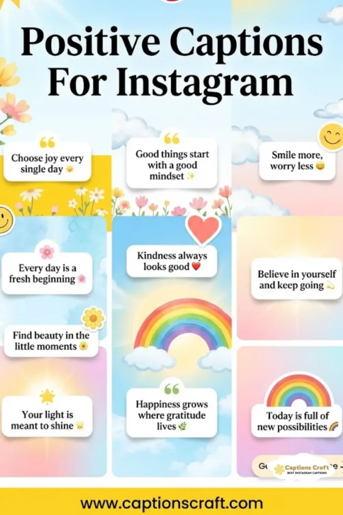 129+ Inspiring Positive Captions For Instagram and Quotes to Brighten Your Day