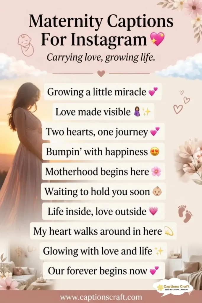 129+ Magical Maternity Captions For Instagram and Heartfelt Quotes