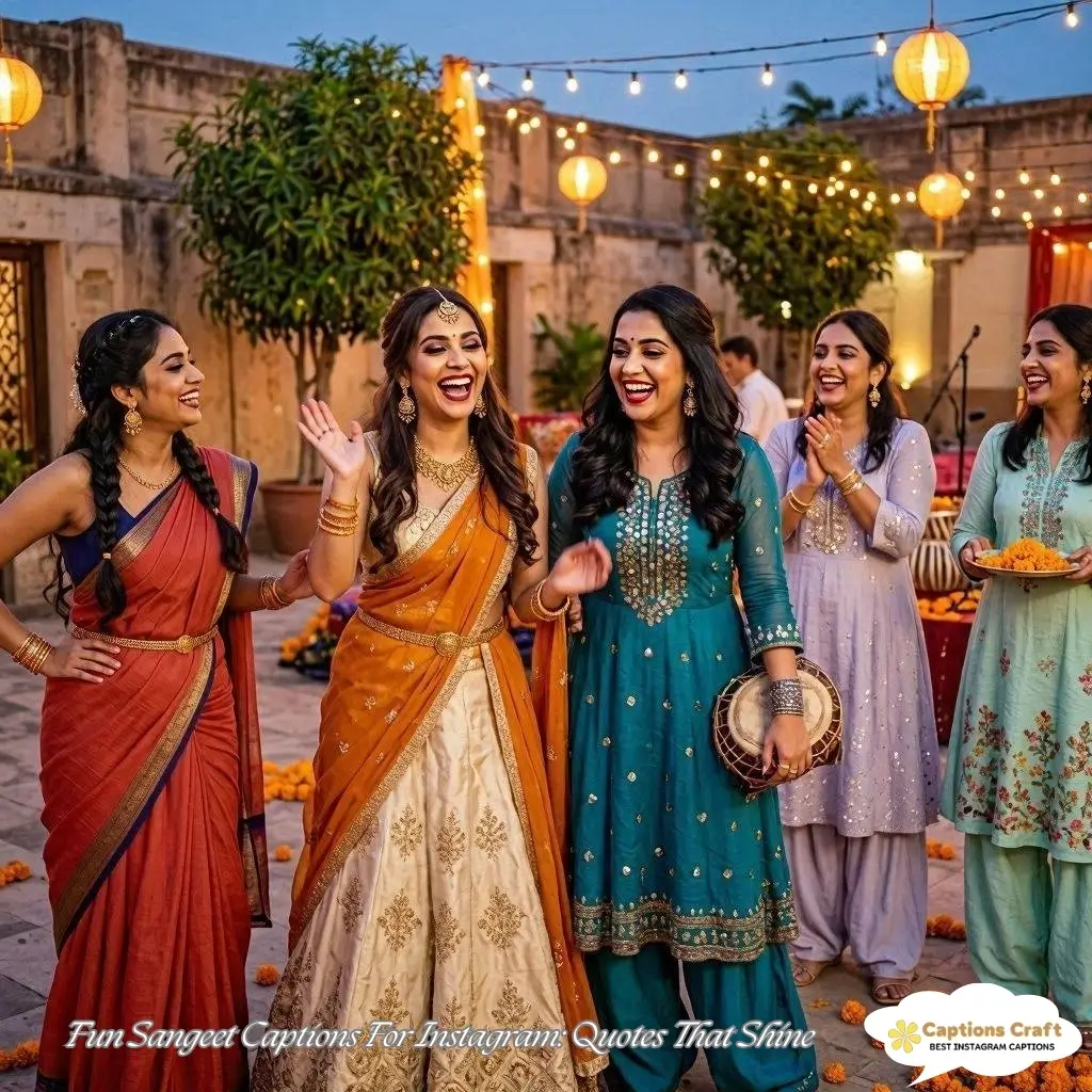 127+ Creative Sangeet Captions For Instagram and Quotes to Spark Joy