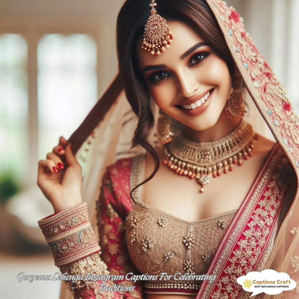 145+ Stunning Lehenga Captions For Instagram That Shine Bright