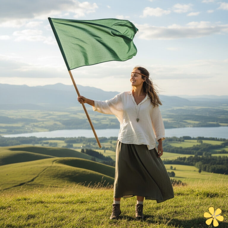 Green Flag Captions For Instagram