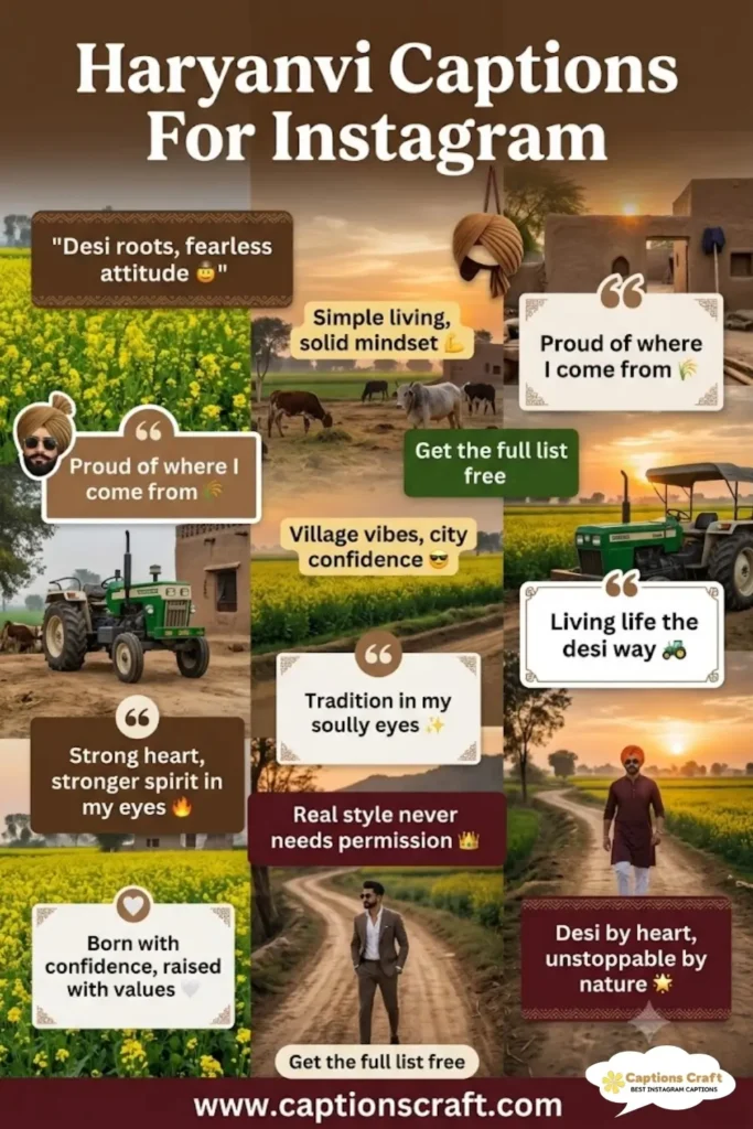 129+ Powerful Haryanvi Captions For Instagram and Quotes That Bring a Unique Twist to Your Posts
