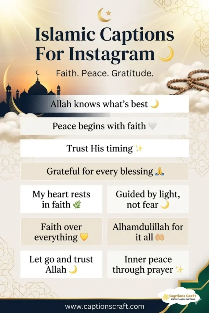 123+ Inspiring Islamic Captions For Instagram to Brighten Your Feed
