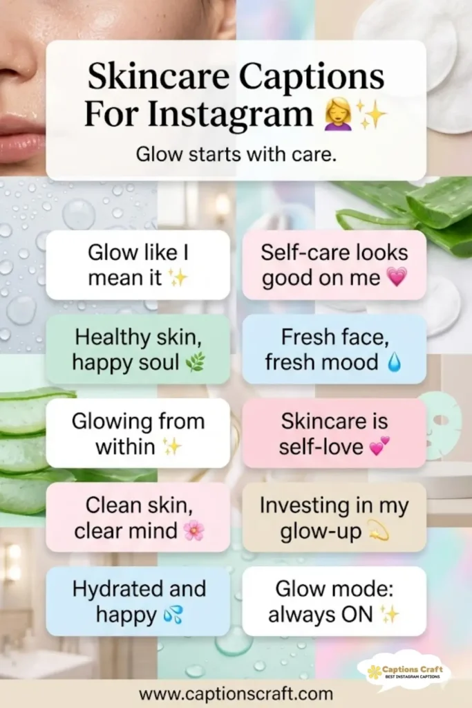 143+ Radiant Skincare Captions For Instagram and Inspiring Quotes