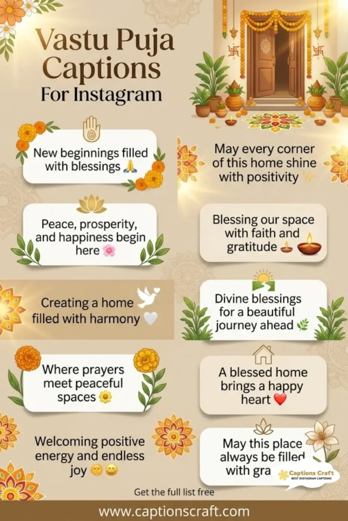 125+ Transformative Vastu Puja Captions For Instagram That Inspire and Uplift Quotes