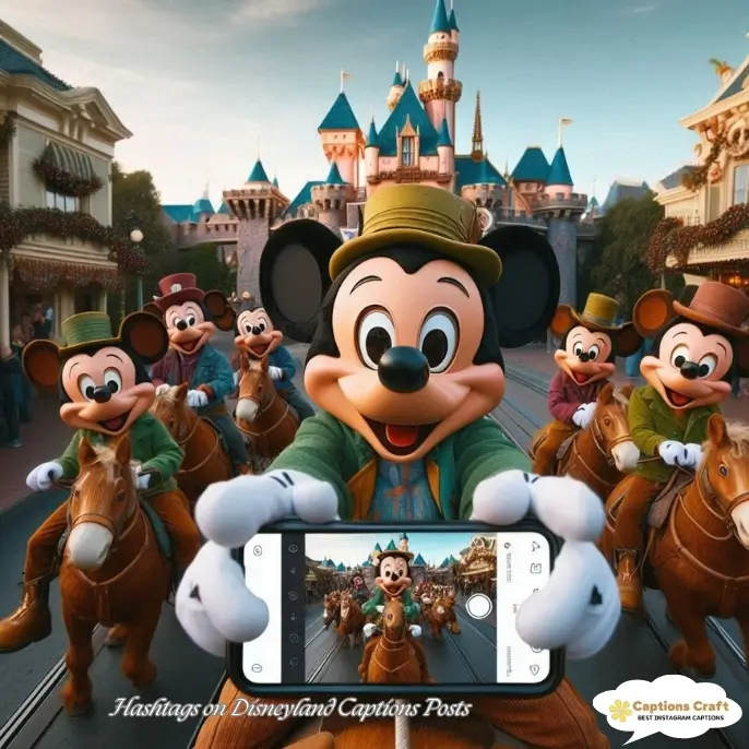 Hashtags on Disneyland Captions Posts