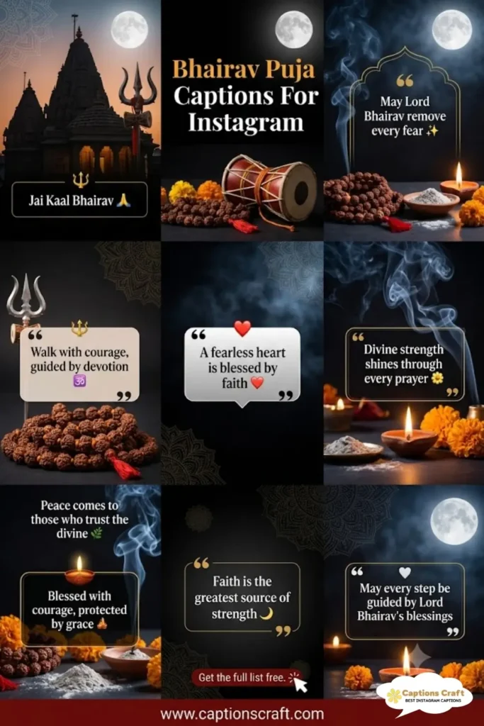 143+ Spiritual Bhairav Puja Captions For Instagram and Quotes For Devotion And Faith