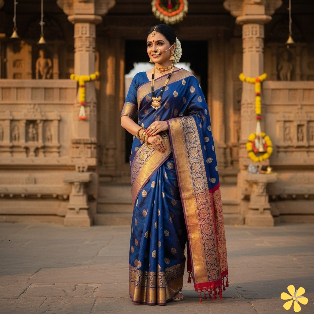 Heartfelt Nauvari Saree Captions For Instagram
