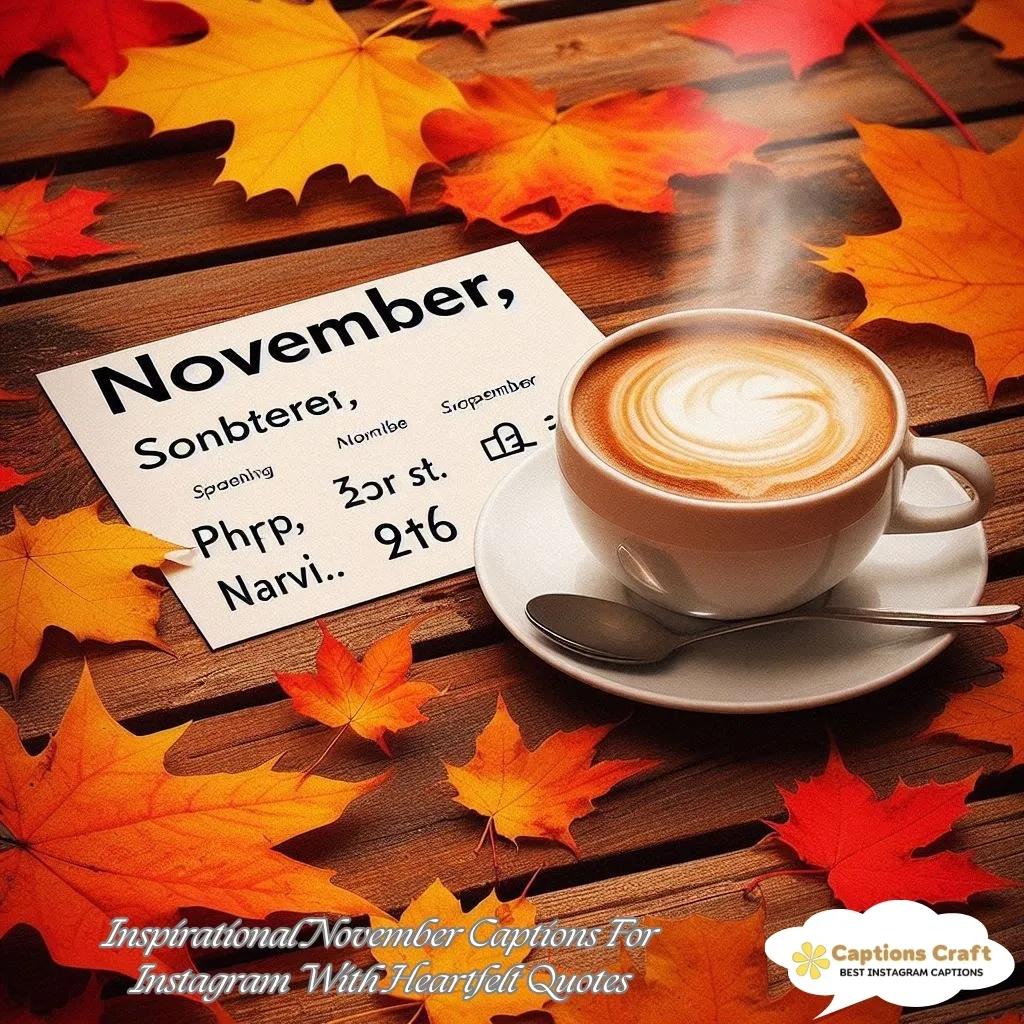 145+ Inspiring November Captions For Instagram and Quotes to Brighten Your Feed