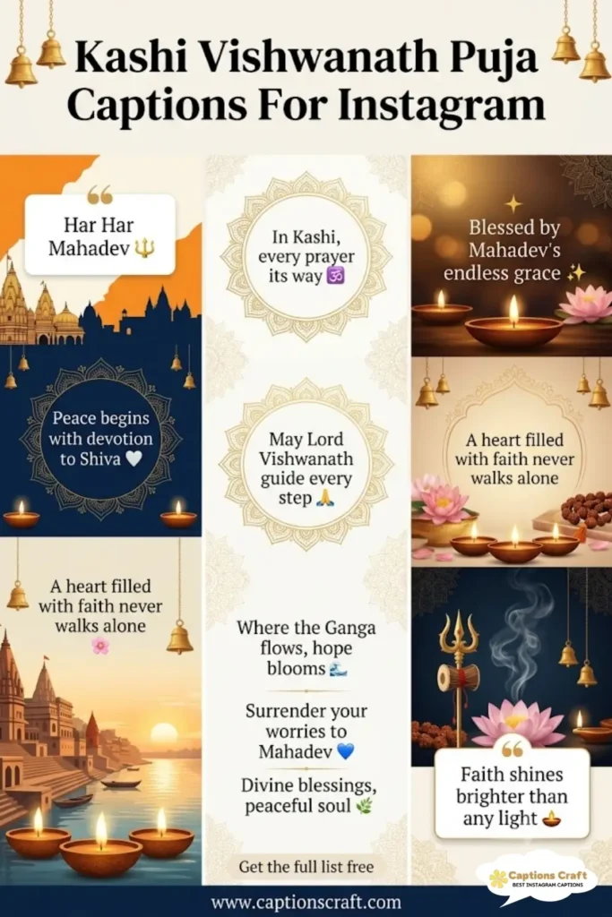 123+ Inspiring Kashi Vishwanath Puja Captions For Instagram That Shine Bright