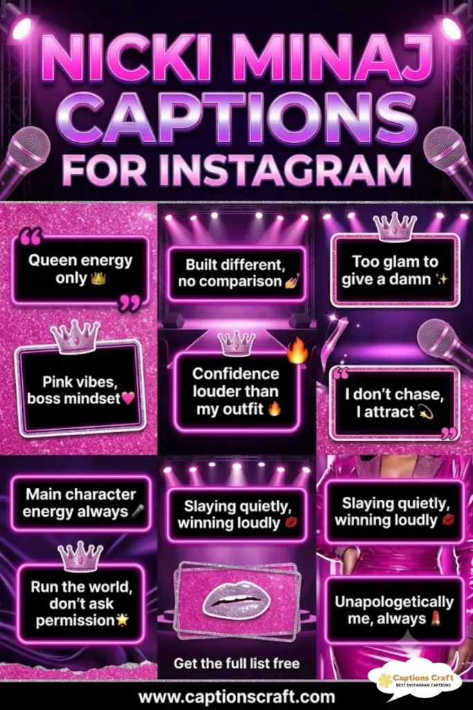 123+ Powerful Nicki Minaj Captions For Instagram and Quotes to Inspire Your Vibes