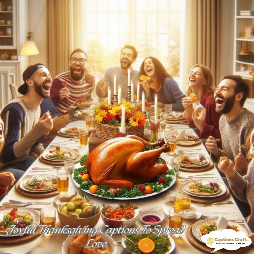 Joyful Thanksgiving Captions To Spread Love
