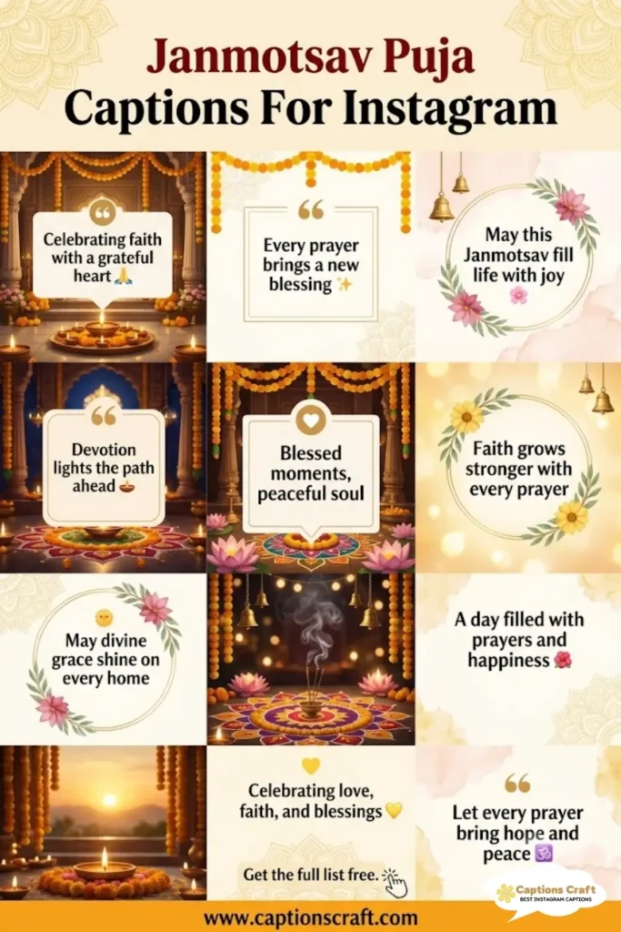 129+ Magical Janmotsav Puja Captions For Instagram & Quotes to Celebrate Joy