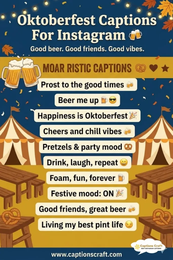 137+ Festive Oktoberfest Captions For Instagram and Quotes to Celebrate the Spirit