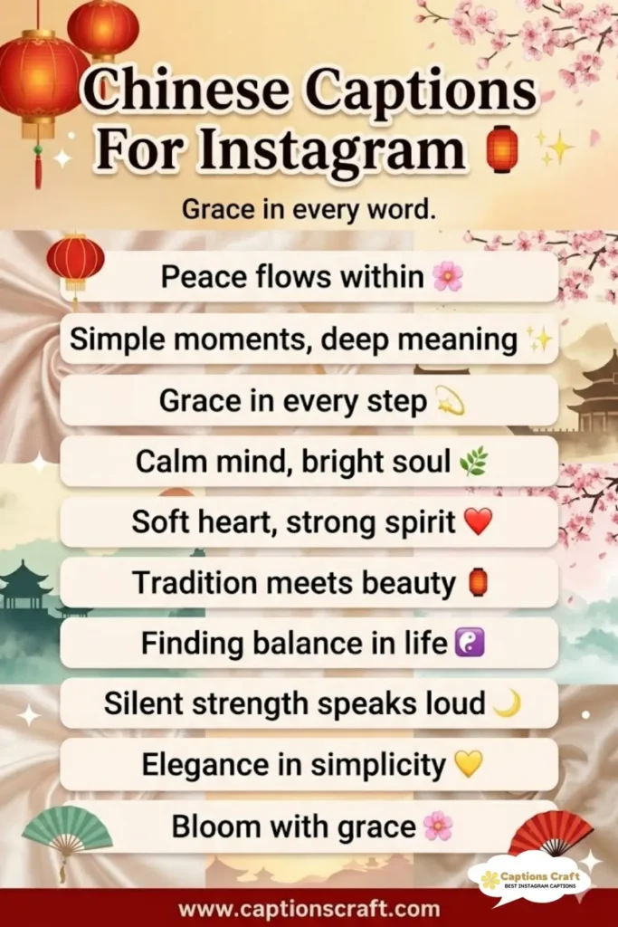 123+ Stylish Chinese Captions For Instagram And Quotes Full Of Meaning