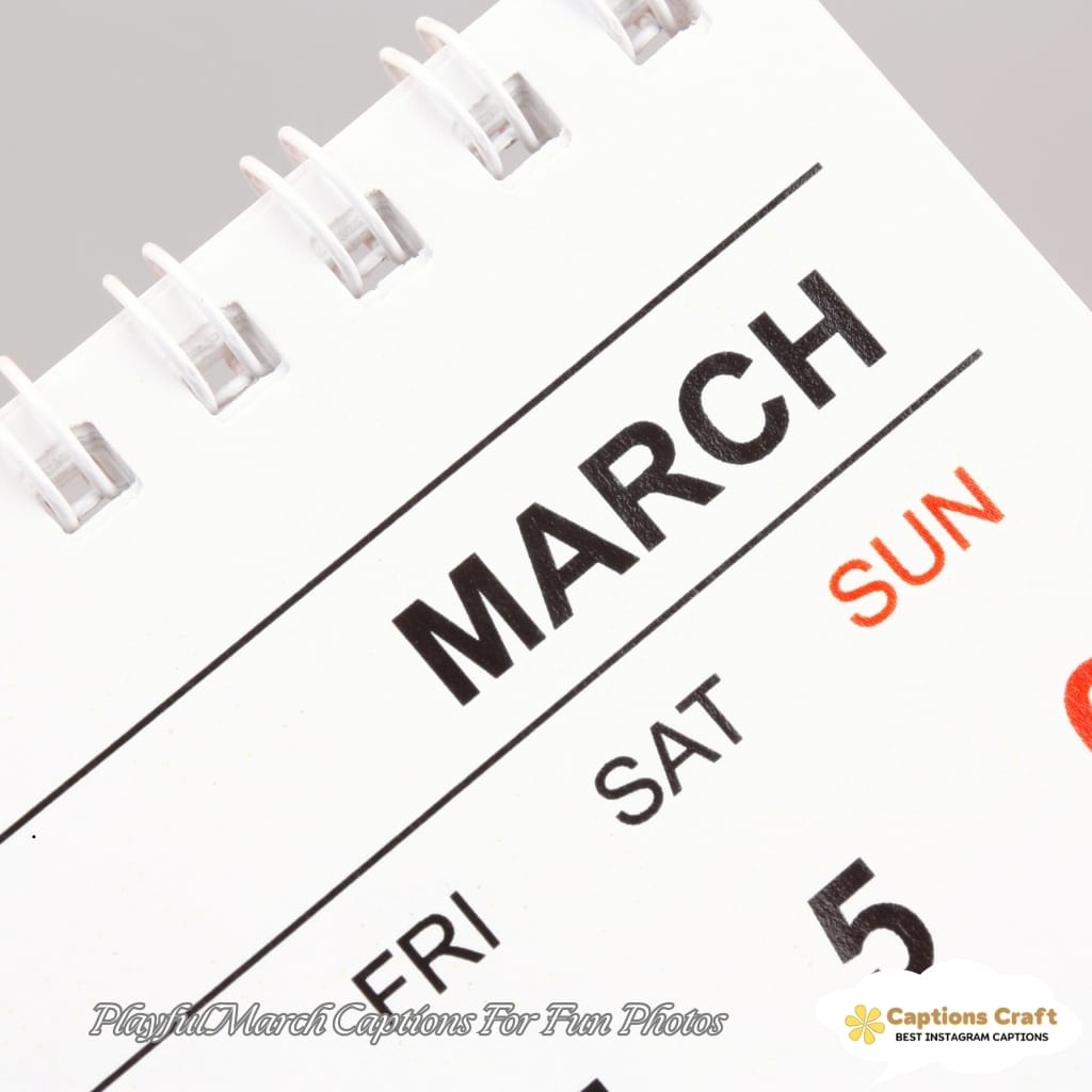 Playful March Captions For Fun Photos