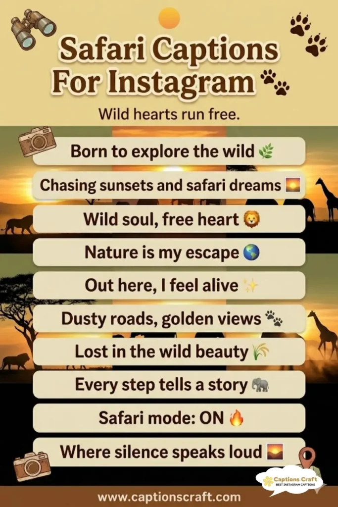 137+ Inspiring Safari Captions For Instagram and Quotes to Ignite Your Adventure Spirit