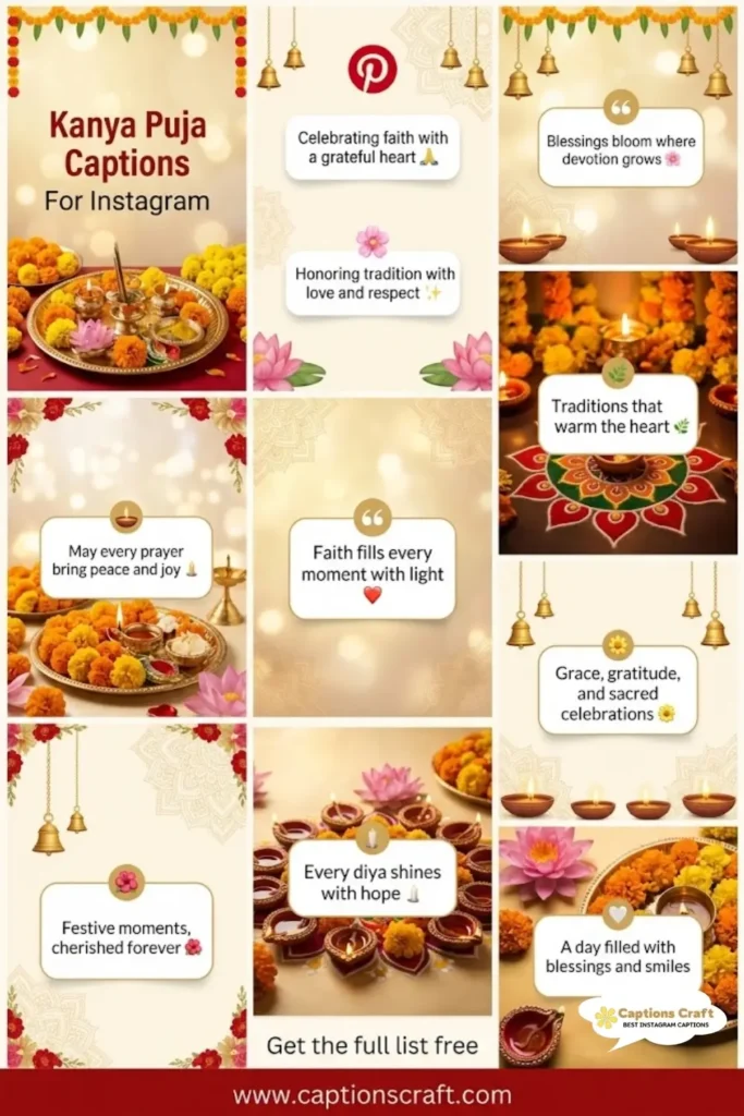 125+ Creative Kanya Puja Captions For Instagram That Spark Joy and Connection