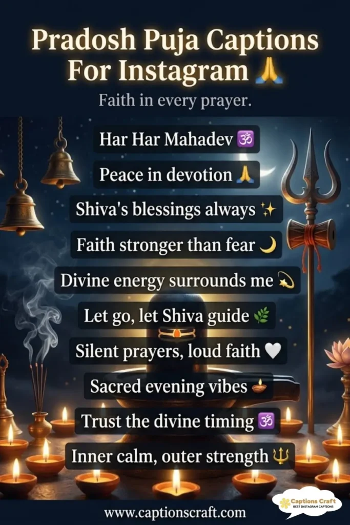 137+ Inspiring Pradosh Puja Captions For Instagram and Heartfelt Quotes