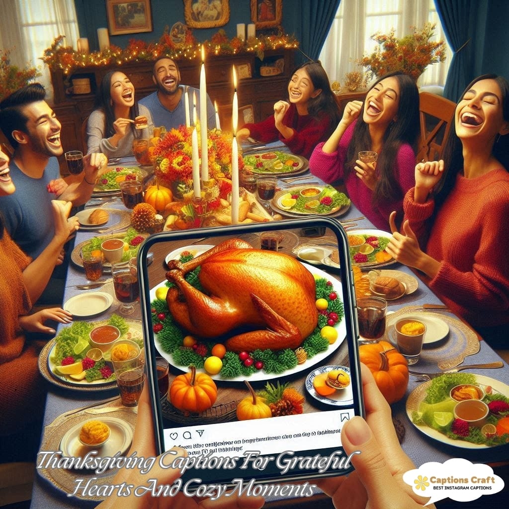Thanksgiving Captions For Grateful Hearts And Cozy Moments