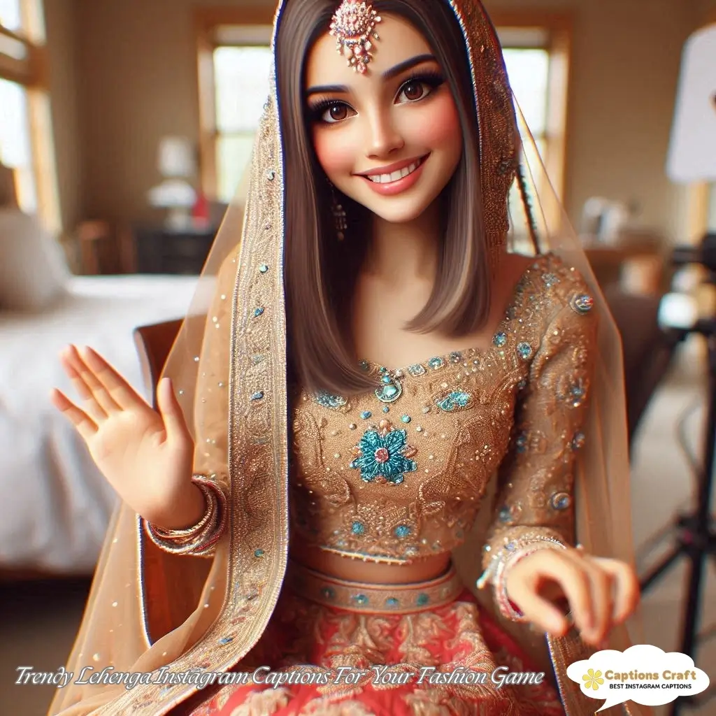 145+ Stunning Lehenga Captions For Instagram That Shine Bright