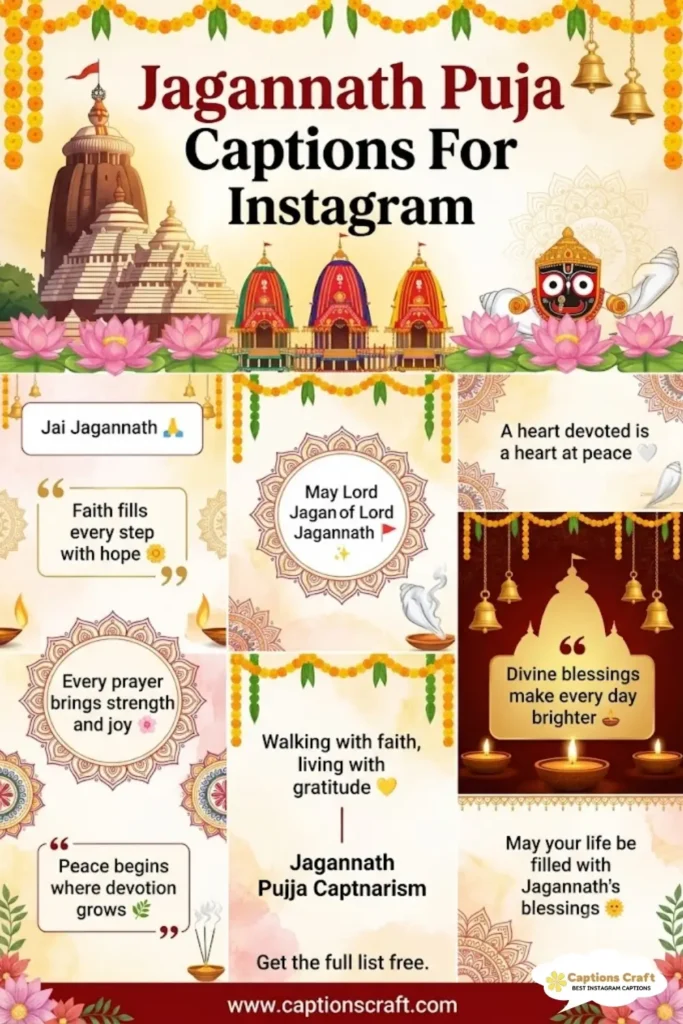 137+ Creative Jagannath Puja Captions For Instagram And Quotes to Celebrate with Joy