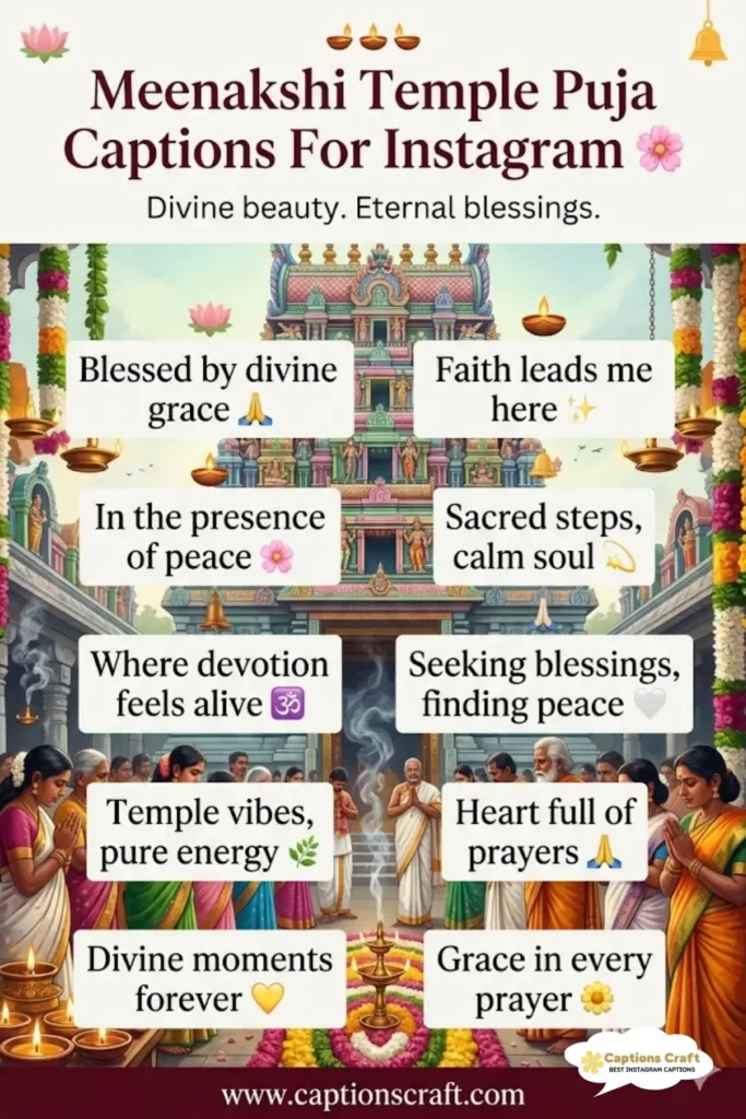 127+ Divine Meenakshi Temple Puja Captions For Instagram and Quotes