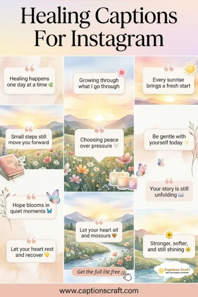 127+ Inspiring Healing Captions For Instagram to Boost Your Positive Vibes
