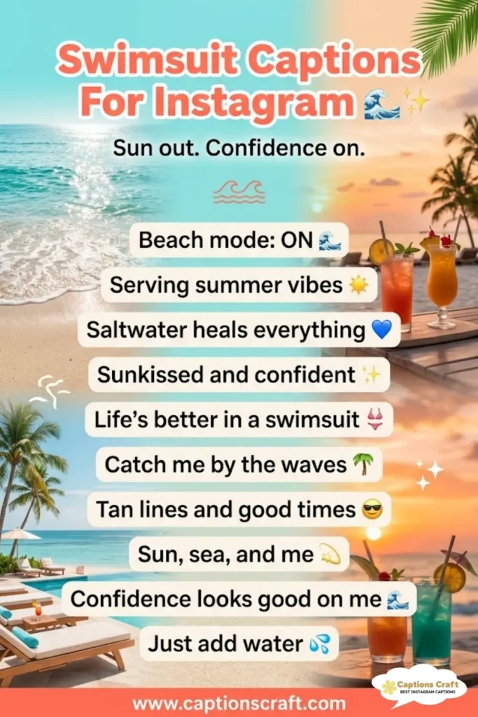 127+ Sizzling Swimsuit Captions For Instagram and Quotes That Make Waves
