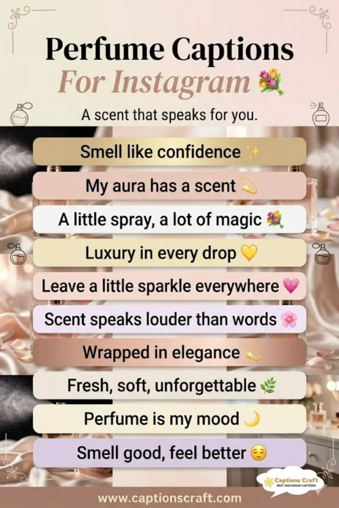 145+ Alluring Perfume Captions For Instagram and Quotes to Enchant Your Feed