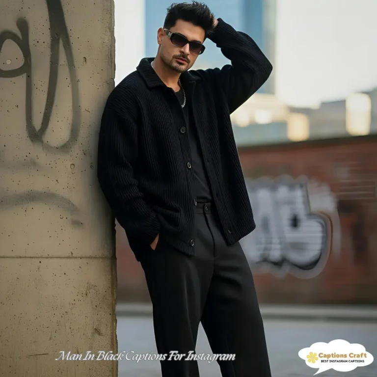 137+ Cool Man In Black Captions For Instagram For & Quotes Bold And Classic Vibes