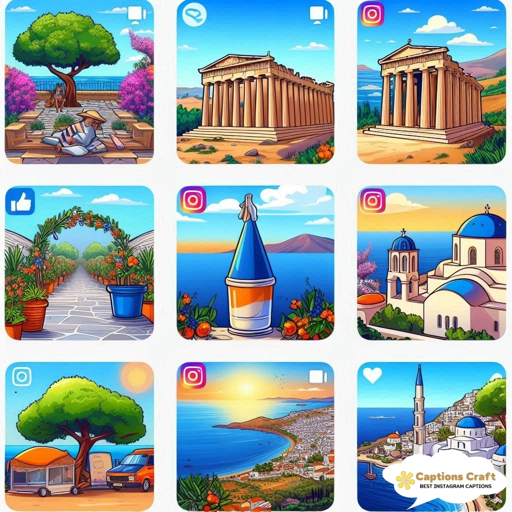 Catchy Greek Captions That Make an Impact