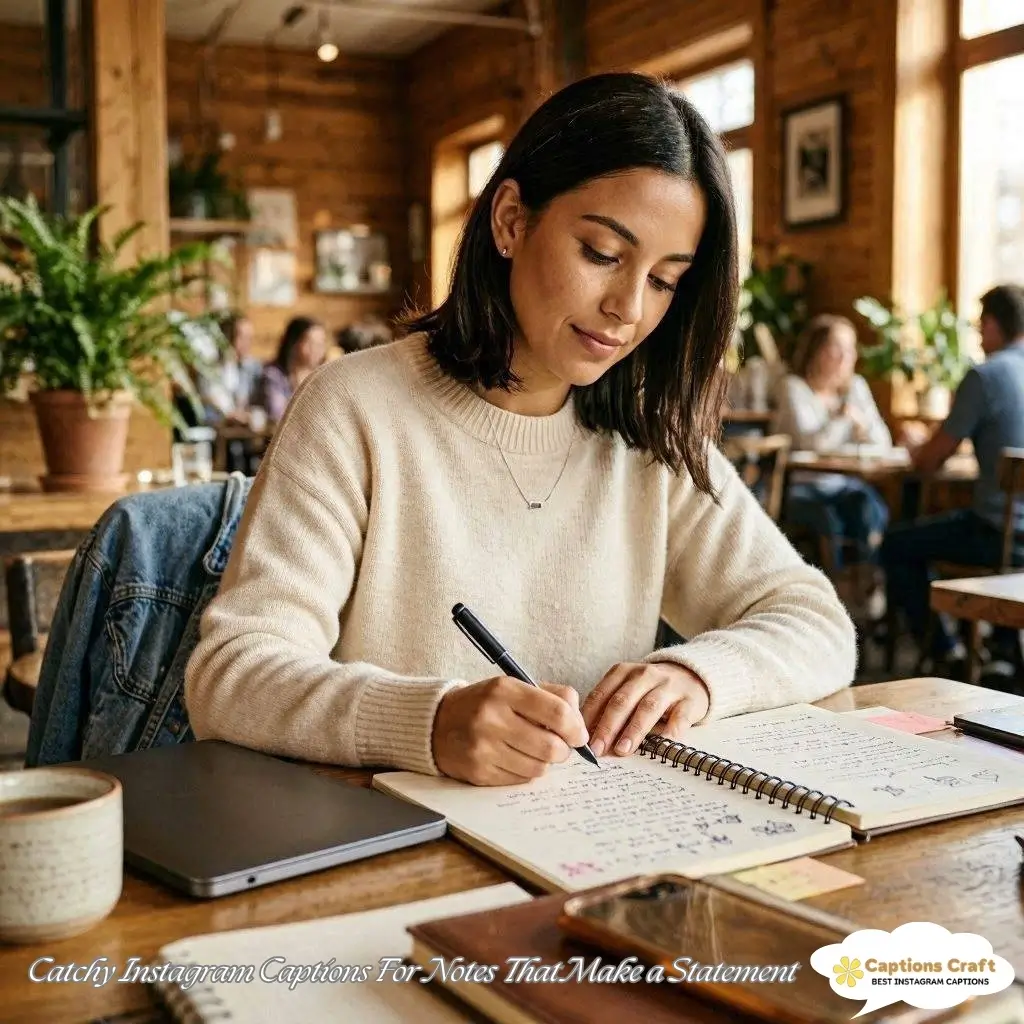 139+ Inspiring Notes Captions For Instagram That Spark Creativity and Connection